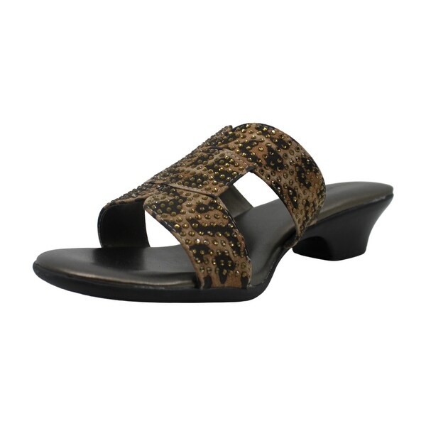 fabric slide sandals