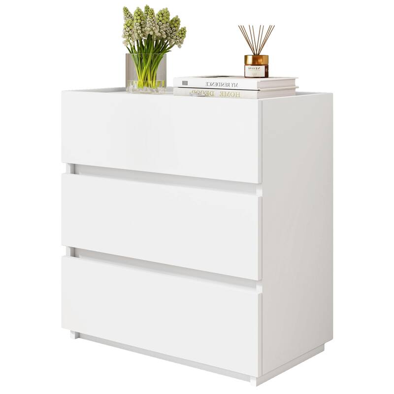 23.62"W Wood 2-Drawer Nightstand