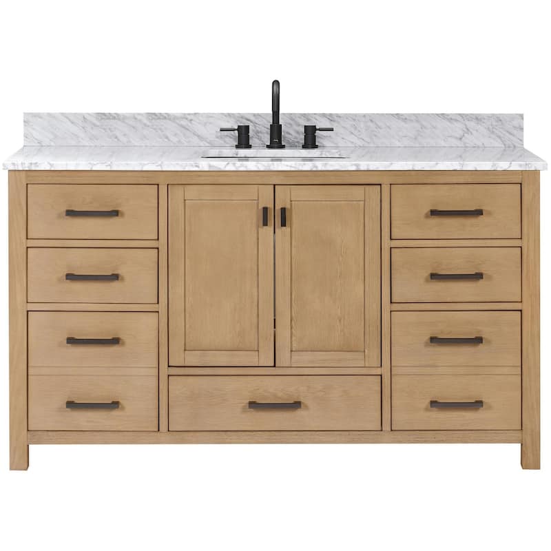 Avanity MODERO-VS61-A-C Modero 61" Free Standing Single Basin Vanity - Brushed Oak - Brushed