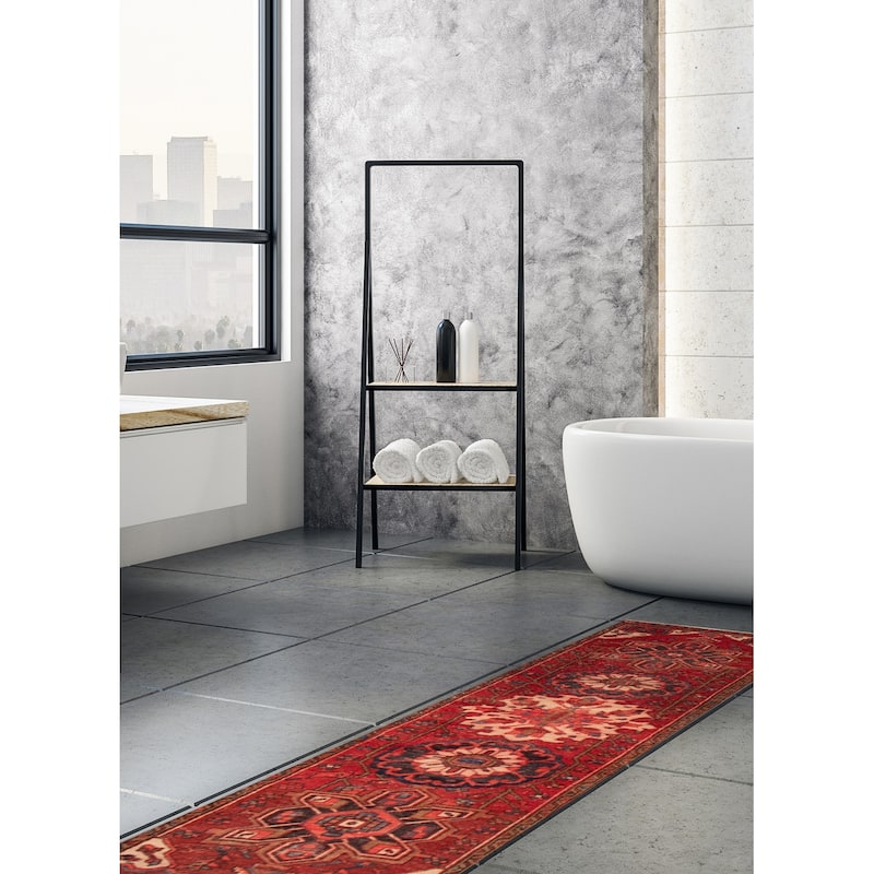 ECARPETGALLERY Hand-knotted Sarabi Red Wool Rug - 2'11 x 10'3