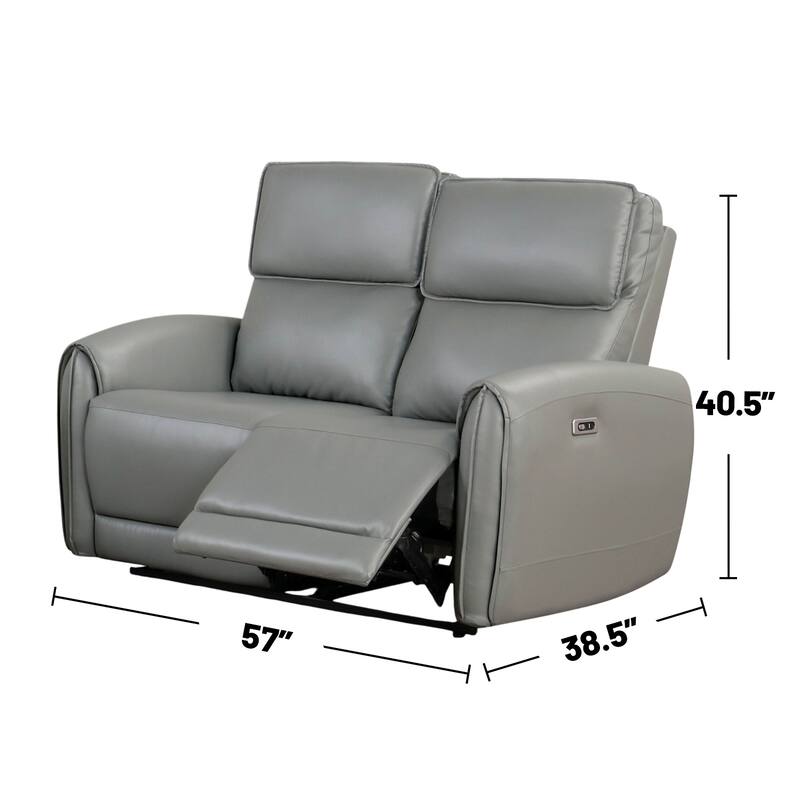 2 Piece Upholstered Power Sofa Set with USB Charging Ports