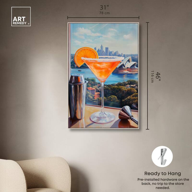 Classy Drink in Australia Canvas by Art Remedy