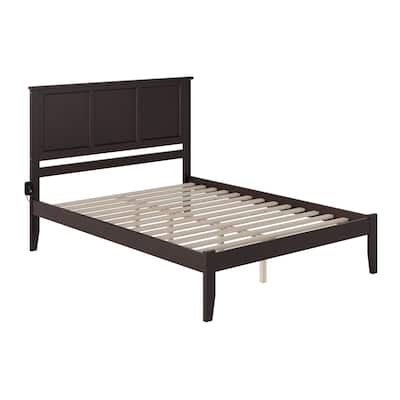 King Platform Bed - Gothic Grandeur Solid Wood Bed Frame - Elegant Bedroom Furniture