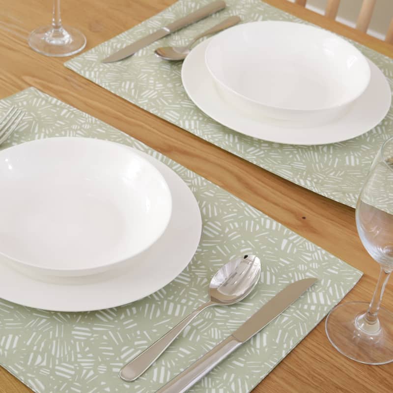 Deconovo Double-Faced Oxford Water Resistant Placemats (4-Pack)