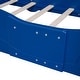 preview thumbnail 10 of 34, Race Car Twin Platform Bed with Safety Rails - Perfect for Kids