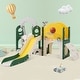 preview thumbnail 28 of 34, Toddler Slide,Swing Set 8 in 1,Kids Playground Climber Slide Playset with Basketball Hoop Freestanding Combination for Babies Yellow
