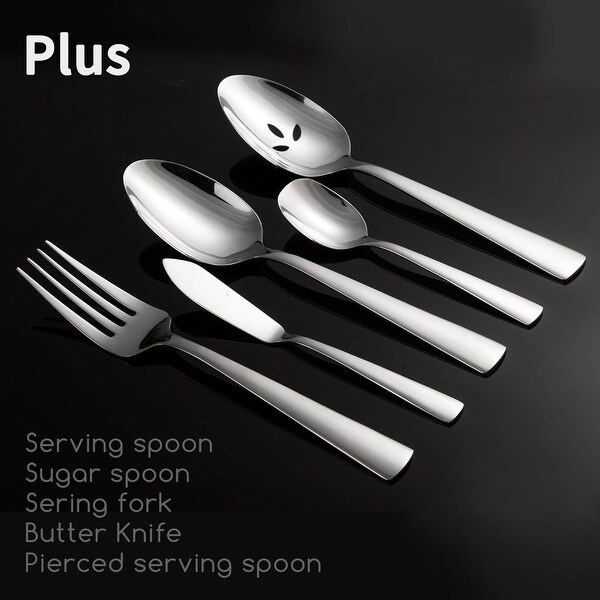 45/65 Piece Stainless Steel Silverware Flatware Cutlery Set - Bed