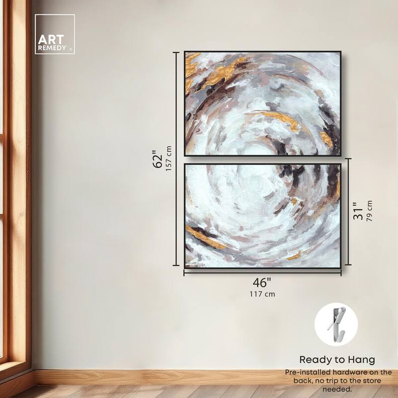 Cyclone Art Canvas Set of 2 by Art Remedy
