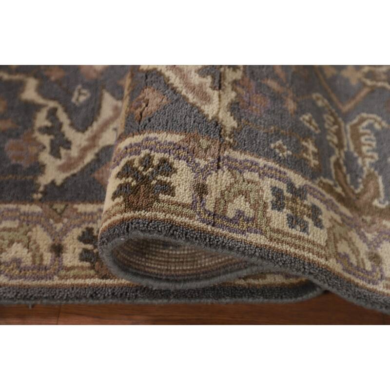 Gray Oushak Oriental Accent Rug Handmade Wool Carpet - 2'7"x 6'1"