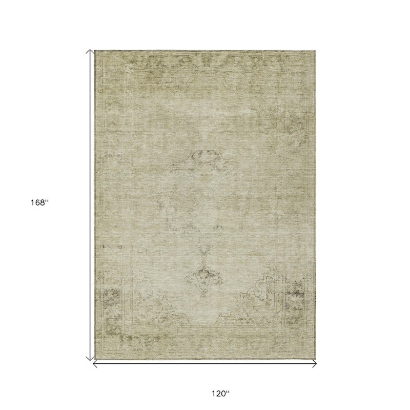 HomeRoots Oriental Traditional Rectangle Outdoor Rug
