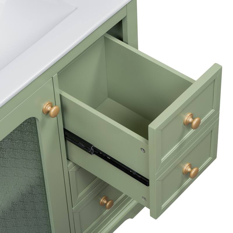 Bathroom Vanity With Glass Door