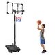 preview thumbnail 8 of 7, Portable Basketball Hoop Goal System with Stable Base and Wheels