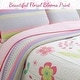 preview thumbnail 5 of 6, Cozy Line Pink Blossom Cotton Reversible Quilt Bedding Set