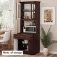 preview thumbnail 33 of 36, Living Skog Galiano 73'' Pantry Kitchen Storage Cabinet