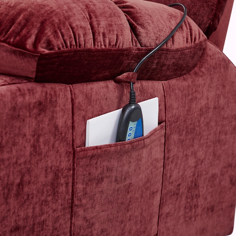 Infinite Position Lay Flat 180° Recliner with Heat Massage