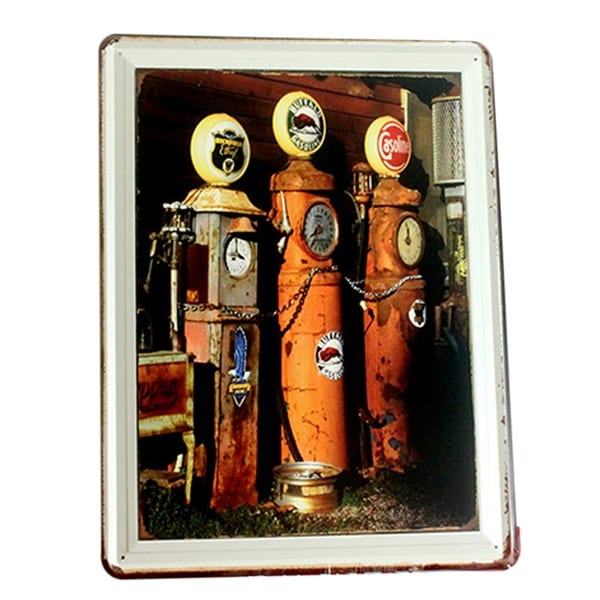 America Village Iron Bar Vintage Wall Hanging Decoration M6