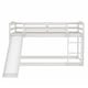 preview thumbnail 7 of 29, Low Bunk Beds with Ladder,Twin over Twin Bunk Bed with Convertible Slide and Ladder
