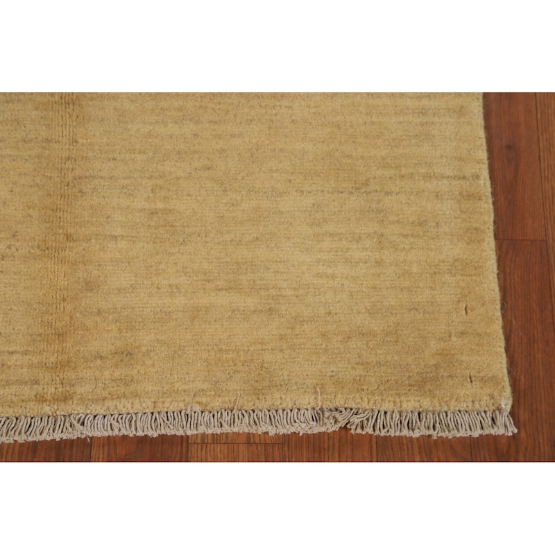 Contemporary Gabbeh Oriental Foyer Rug Handmade Modern Wool Carpet - 2'7"x 4'1"