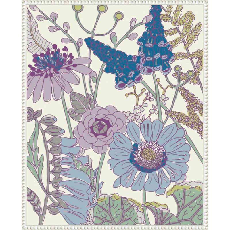Graphic Garden No. 4 by Chariklia Zarris Framed Canvas Wall Art Print