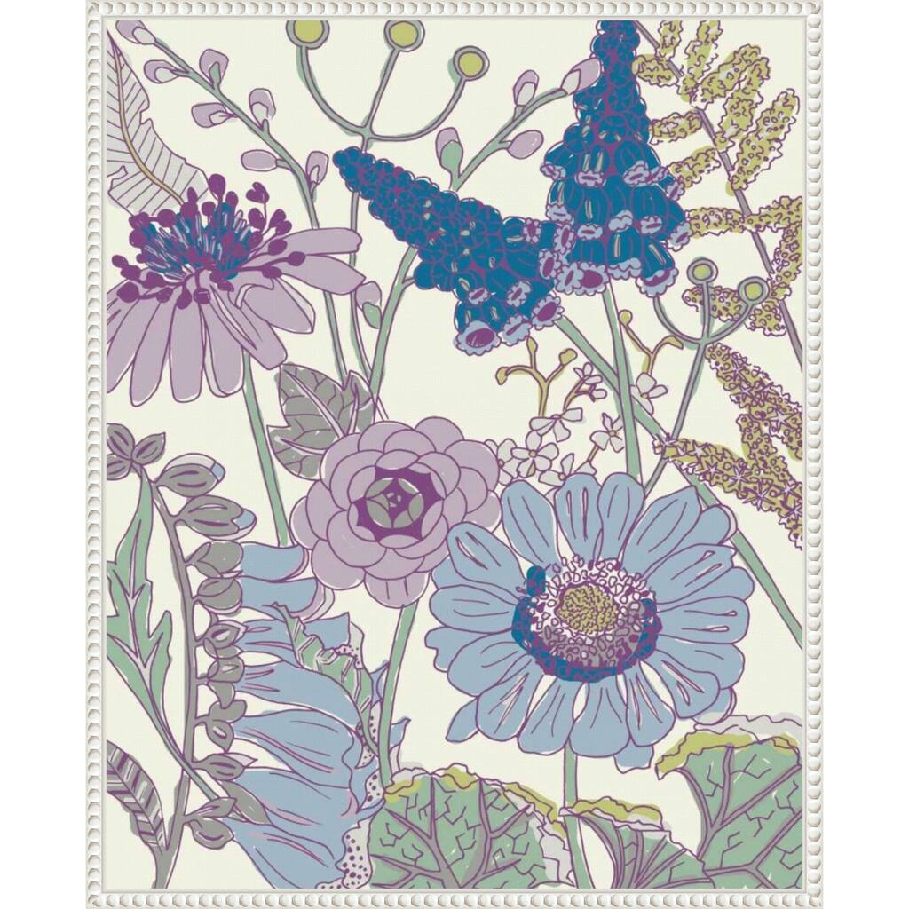 Graphic Garden No. 4 by Chariklia Zarris Framed Canvas Wall Art Print