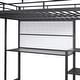 preview thumbnail 14 of 12, Full Size Loft Bed with Desk, Whiteboard, 3 Shelves and Ladder, Espresso
