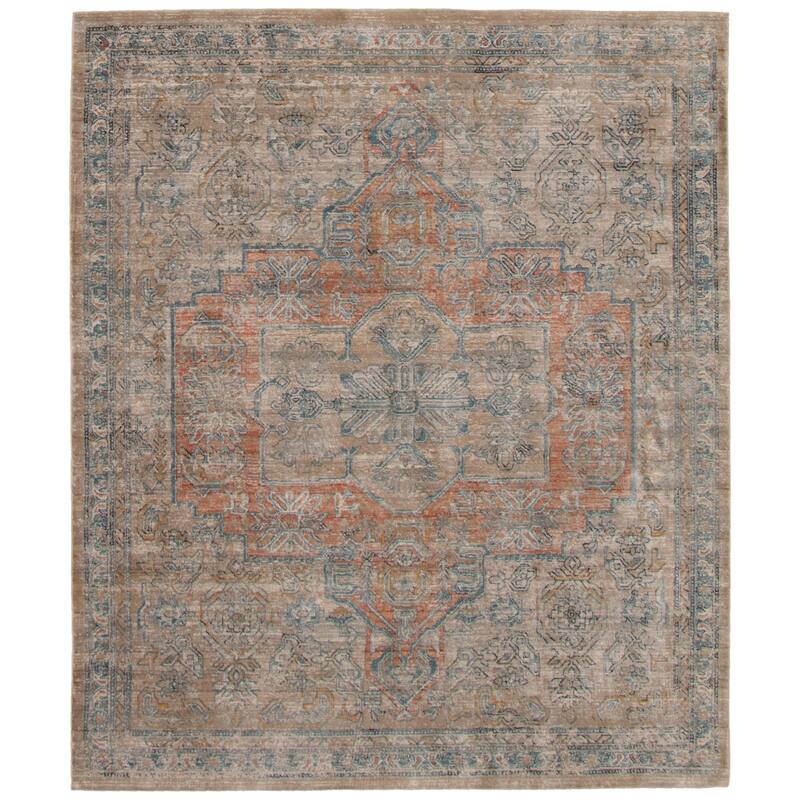 ECARPETGALLERY Bahama Heriz Transitional Rug - 5'3 x 6'7 - Ivory