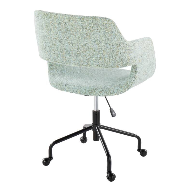 Contemporary Adjustable Office Chair with Ergonomic Design and Premium Faux Leather Upholstery