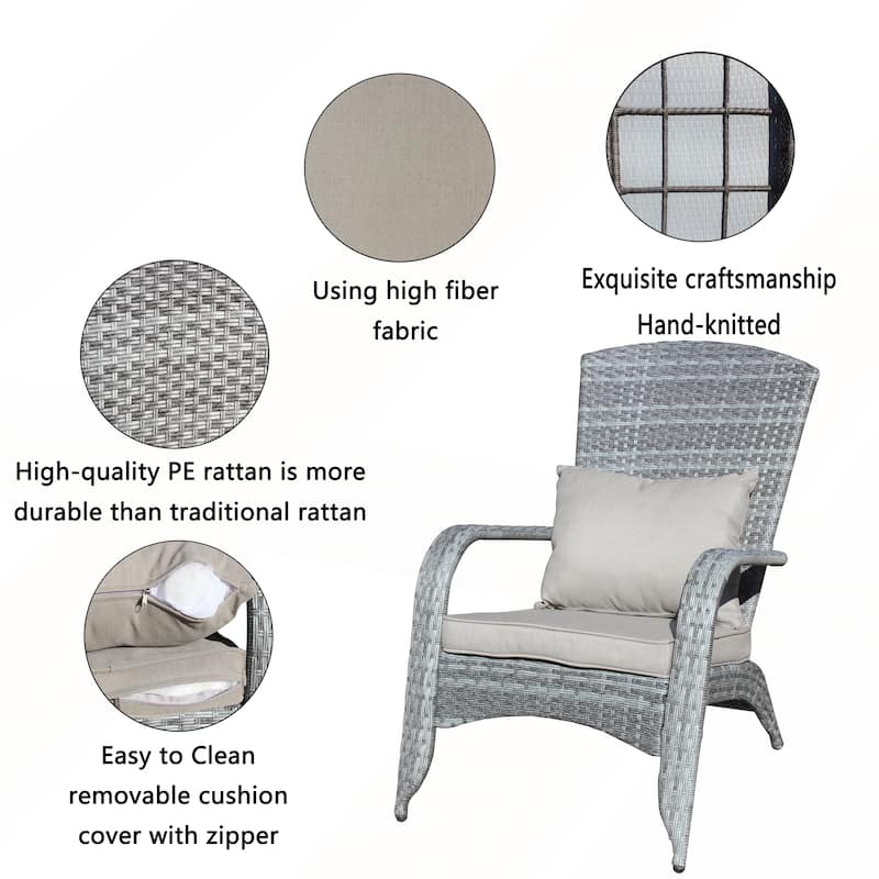 2PCS Patio Chair with Cushions