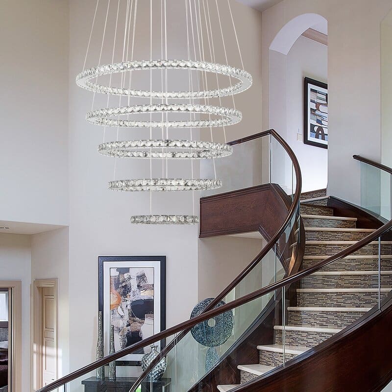 Maxax 5 - Light Unique LED Chandelier with Crystal Accents - YX-800