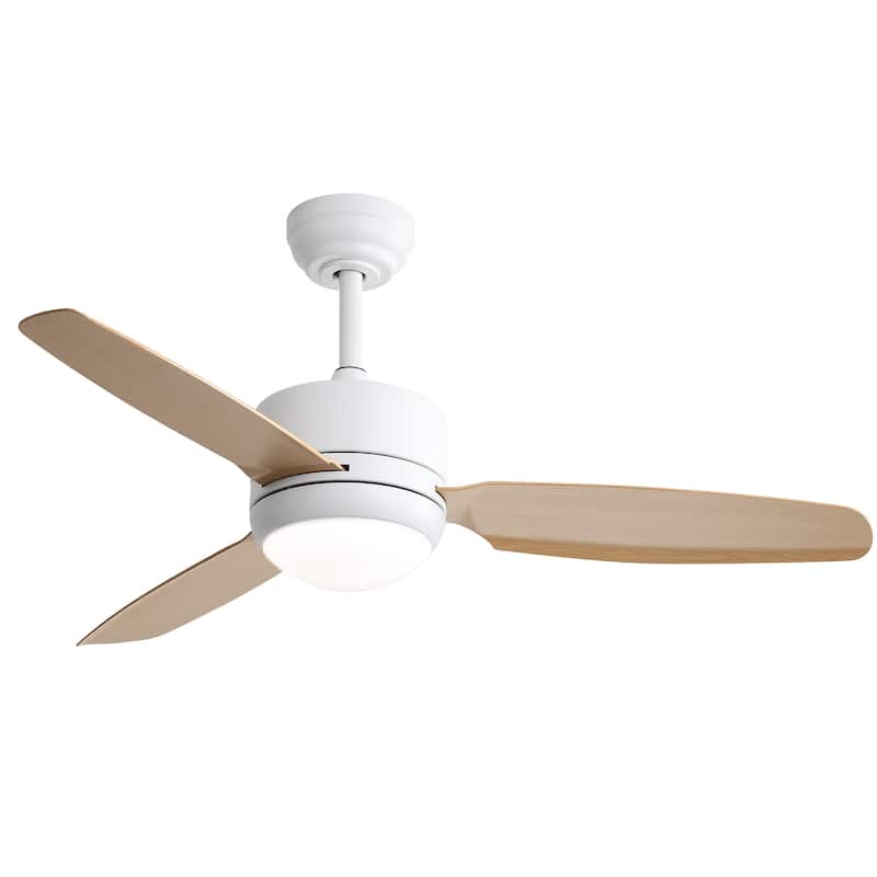 46 Inch Indoor/Outdoor Reversible Ceiling Fan with Lights and Remote