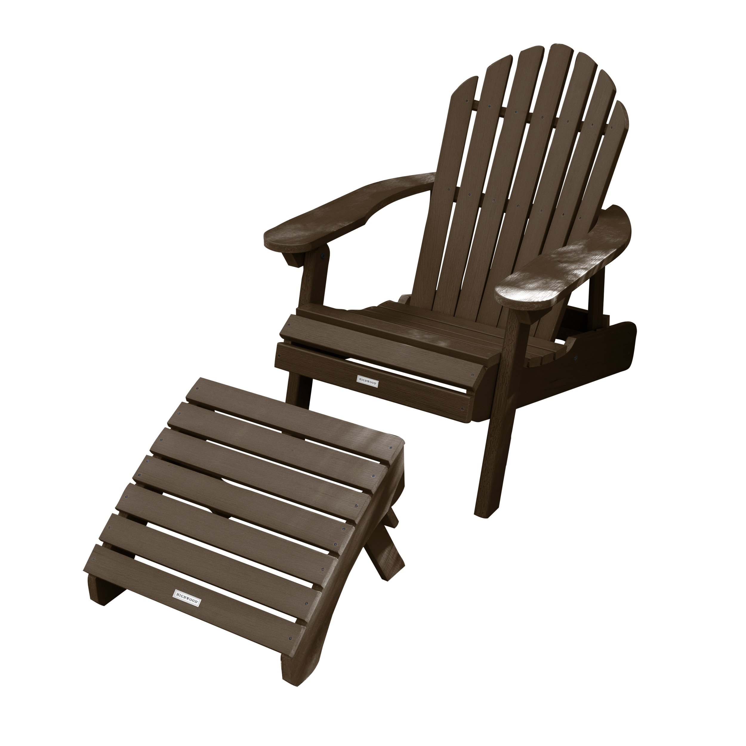 Mandalay Adirondack Chair and Folding Ottoman