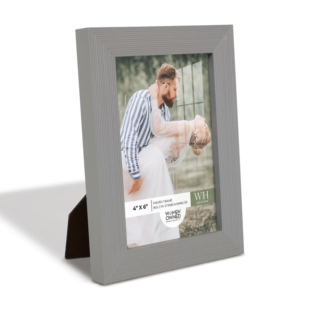 Modern Rustic Gray Solid Wood Picture Frame