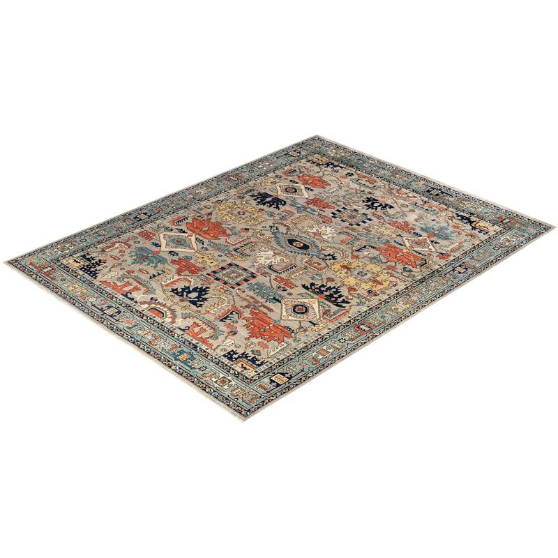 Serapi One-of-a-Kind Hand-Knotted Area Rug - Gray - 9' 2" x 11' 10"