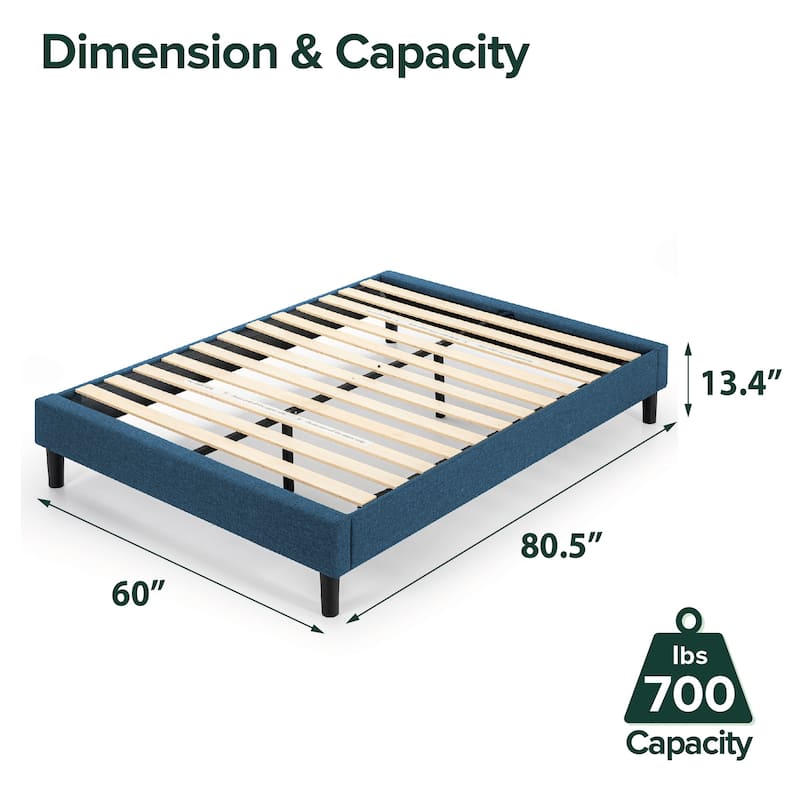 Priage by ZINUS Upholstered Platform Bed Frame