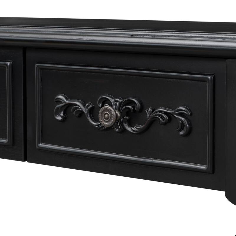 Vintage Carved, Roman Legs Combined Entry Table