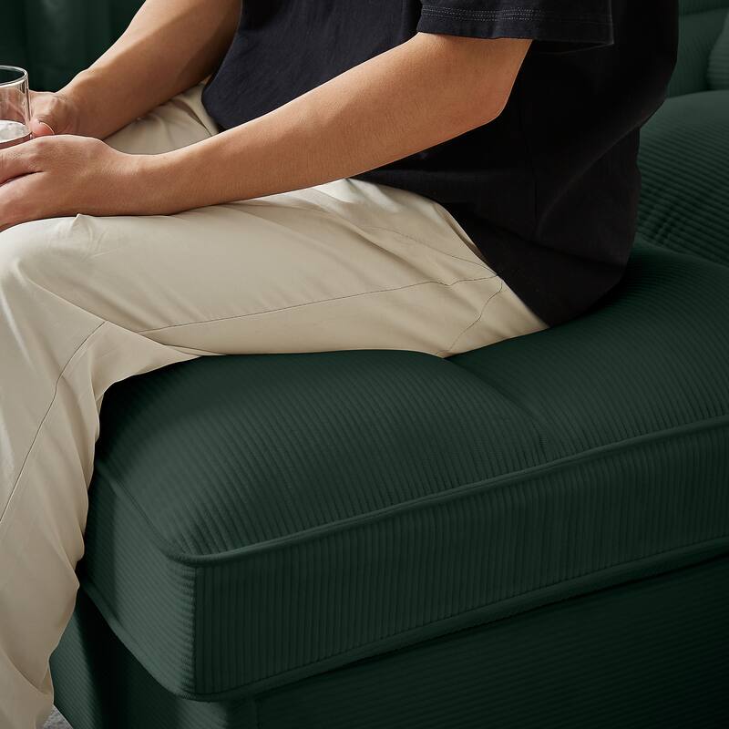 Tona White Driftwood 3-Drawer L-Shape Computer Desk