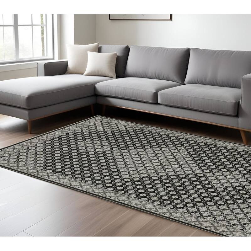 HomeRootsDiamond Traditional Runner Area Rug - 133.86' X '94.49' X '0.32