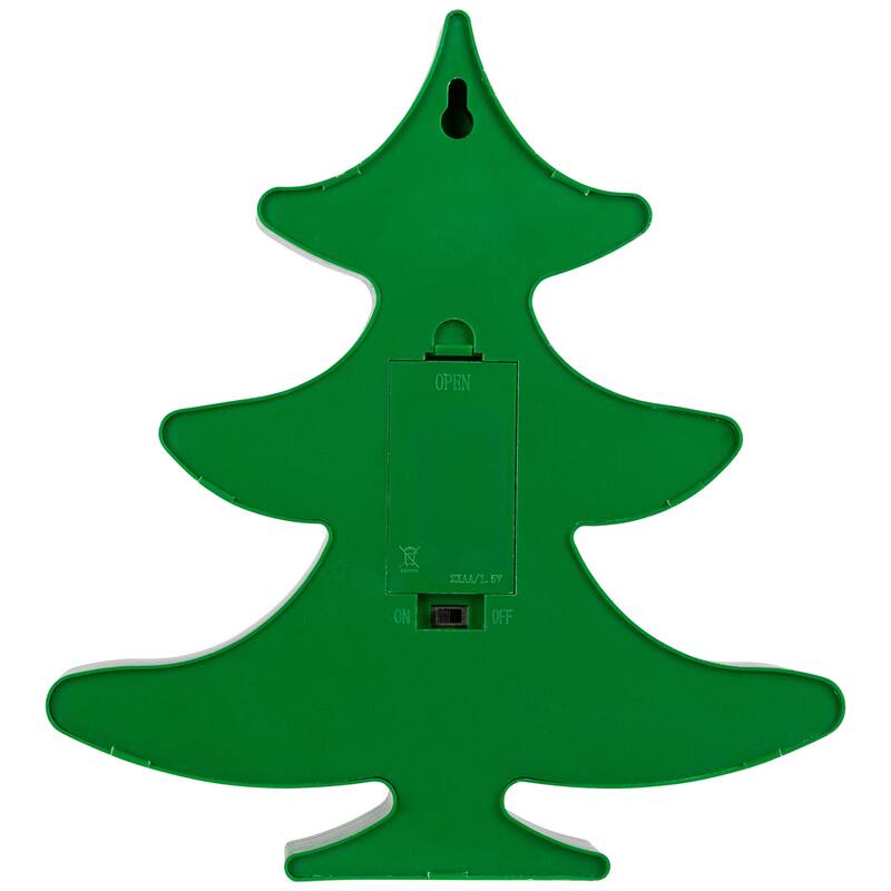 LED Lighted Christmas Tree Marquee Wall Art - 8.75" - Green