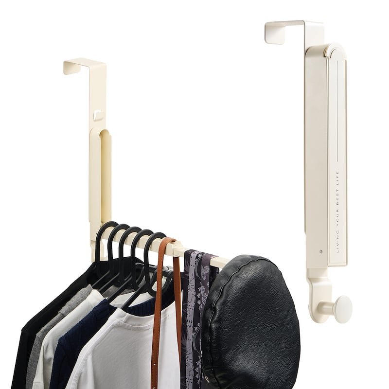 Sorbus Over Door Hanger, Foldable, Heavy-Duty and Space Saving Over Door Organizer Drying Rack, (6 Anti-Slip Hooks)