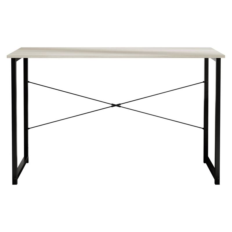 CraftPorch Modern 47-Inch Metal Computer Desk - Light Grey