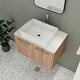 preview thumbnail 33 of 62, Beingnext 24"/30" Single Bathroom Vanity with Sink, Floating Bathroom Vanity with 2 Soft Close Doors 30''W - Imitative Oak-110