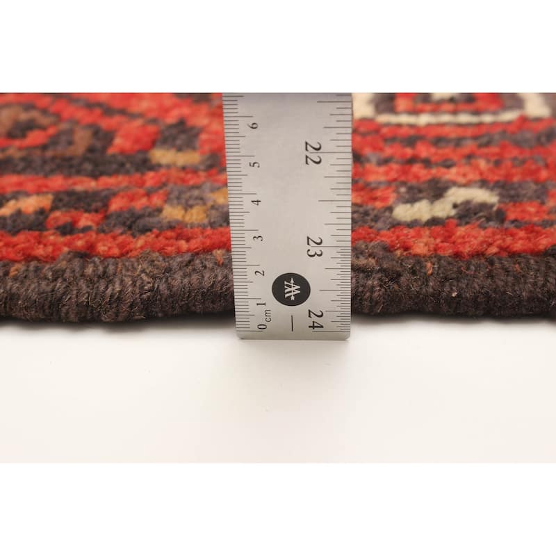 ECARPETGALLERY Hand-knotted Baluch Red Wool Rug - 3'3 x 5'5
