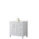 Option White, Gold Trim, White Cultured Marble Top