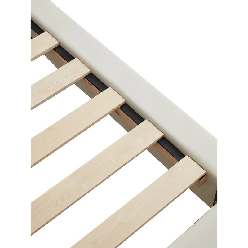 Floating Bed Frame Low Profile Bed Upholstered Platform Bed