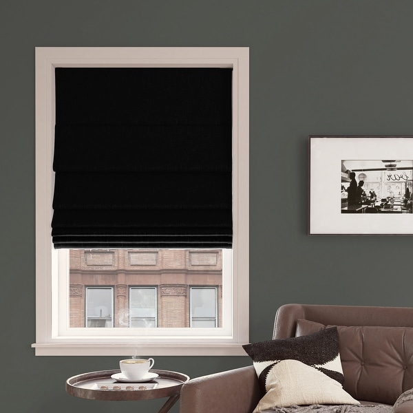 Sun Zero Pryer Textured Total Blackout Cordless 1-Piece Roman