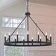 Acroma 15 Light 40 In Modern Farmhouse Wagon Wheel Chandelier-UL