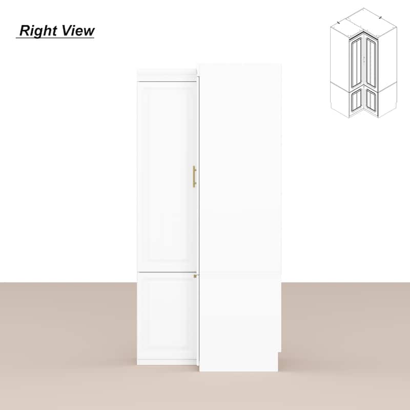 Armoires Wardrobes Shelves Door Bedroom Storage Closet(93.9"/74.2"H)