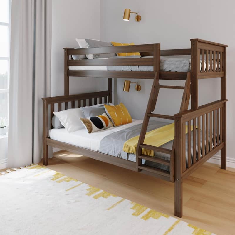 Max and Lily Twin over Full Bunk Bed - Walnut