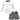 Hudson Baby Toddler Boy Swim Rashguard Set, Gray Shark