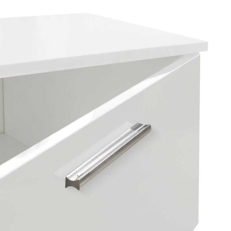 Modern 62.99" TV Stand with Open Shelves and Storage Cabinets for TVs Up to 70"